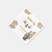 Serviette En Papier Saddle Up a Little Cowboy est sur le chemin Baby (Coin)