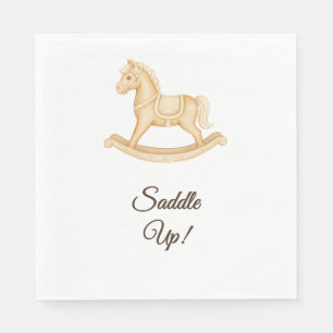 Serviette En Papier "Saddle Up" Boho Western Baby shower Napkin