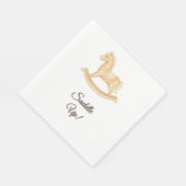 Serviette En Papier "Saddle Up" Boho Western Baby shower Napkin (Coin)