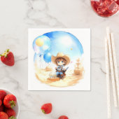 Serviette En Papier Saddup : Baby shower Western Cowboy (En situation)