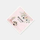 Serviette En Papier Saddup Moderne Western Cowgirl Custom (Coin)