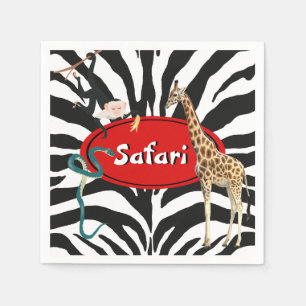 Serviette En Papier Safari