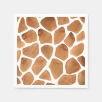 Safari africain | Motif de girafe aquarelle