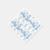Serviette En Papier Safari animal Dusty Blue Toile bébé garçon douche (Coin)