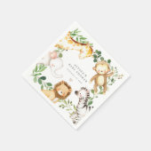 Serviette En Papier Safari Animals Baby Shower Party Paper Napkins (Coin)