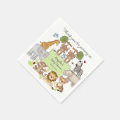 Serviette En Papier Safari Animaux Baby shower fête cadeau (Coin)