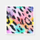 Serviette En Papier Safari Animaux Imprimer Anniversaire (Devant)