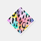 Serviette En Papier Safari Animaux Imprimer Anniversaire (Coin)