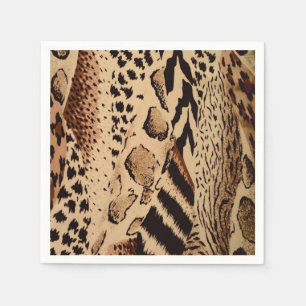 Serviette En Papier Safari Brown