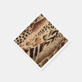 Serviette En Papier Safari Brown (Coin)