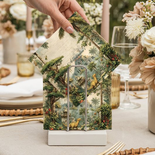 Serviette En Papier Safari Dino Baby Shower