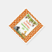 Serviette En Papier Safari Jungle Animal Thème Anniversaire (Coin)