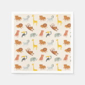 Serviette En Papier Safari Jungle Animals (Devant)
