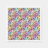 Serviette En Papier Safari moderne Animaux Imprimer Anniversaire (Devant)