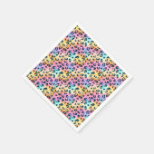 Serviette En Papier Safari moderne Animaux Imprimer Anniversaire (Coin)
