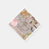 Serviette En Papier Safari Parties scintillant Spa Anniversaire (Coin)