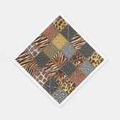 Serviette En Papier Safari patchwork Papier serviettes (Coin)