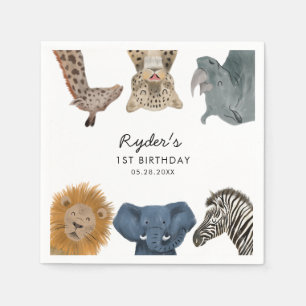 Serviette En Papier Safari Thème Anniversaire Fête Enfants