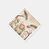 Serviette En Papier Safari tropical sauvage Une jungle Animaux Anniver (Coin)