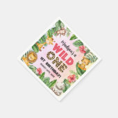 Serviette En Papier Safari Wild One 1er anniversaire (Coin)