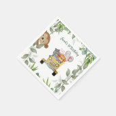 Serviette En Papier Safari Wild One 1er Birthday Boy (Coin)