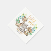 Serviette En Papier Safari Wild One Napkins (Coin)