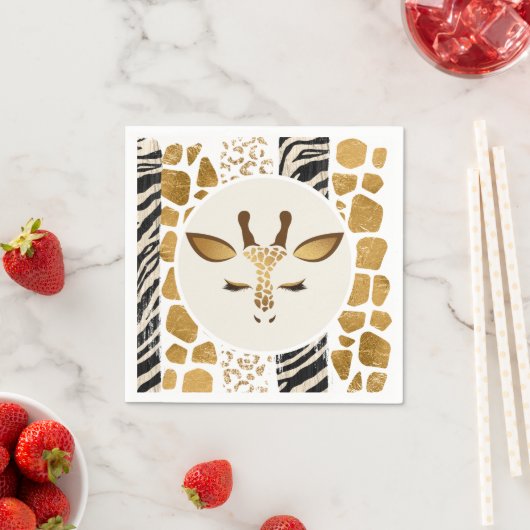 Serviette En Papier Safari Wild une fête d'anniversaire (En situation)