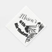 Serviette En Papier Safari Zebra Fête Main Drathday (Coin)