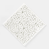 Serviette En Papier Sage Confetti Aquarelle points Papier Napkin (Coin)