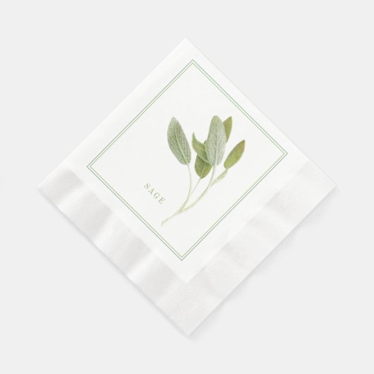 Serviette En Papier SAGE FRAIS Repas en papier de déjeuner serviettes (Coin)