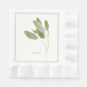 Serviette En Papier SAGE FRAIS Repas en papier de déjeuner serviettes (Devant)