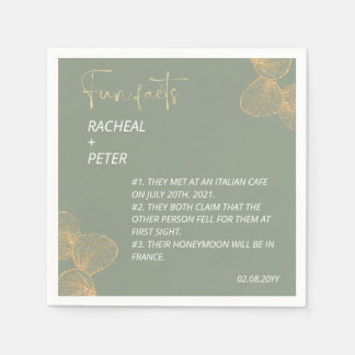 Serviette En Papier Sage Green Moderne Minimaliste Fun Fun Fun Fun Mar