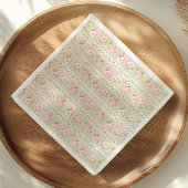 Serviette En Papier Sage Green Vintage Floral