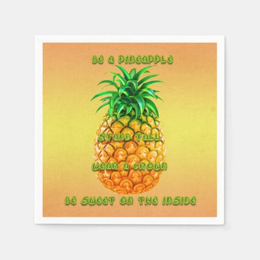 Serviette En Papier Sagesse de l'ananas (Devant)