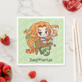 Serviette En Papier Sagittaire (En situation)