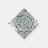Serviette En Papier Sagittarius Zodiac Or Abalone sur Constellation (Coin)