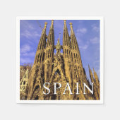Serviette En Papier Sagrada Familia | Barcelone, Espagne (Devant)