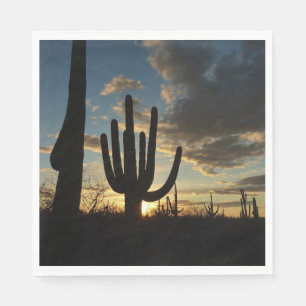 Serviette En Papier Saguaro Sunset II Arizona