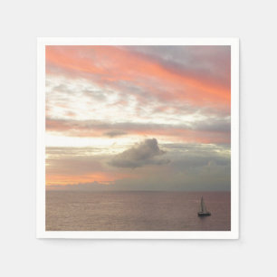 Serviette En Papier Sailboat de Sunset Beautiful