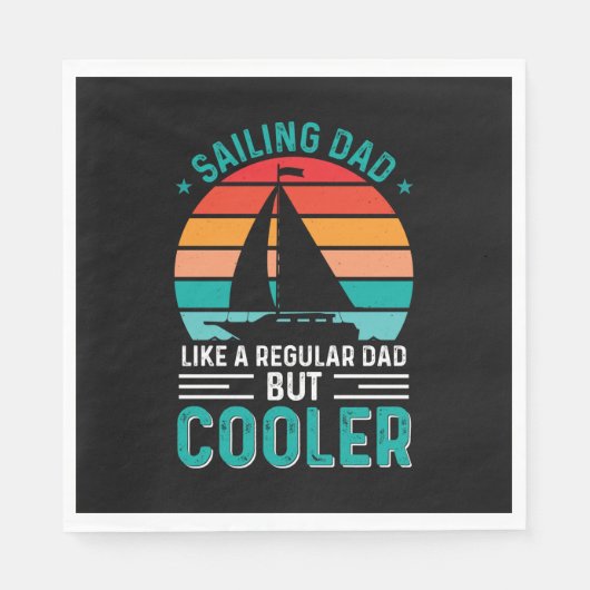 Serviette En Papier Sailing Dad (Devant)