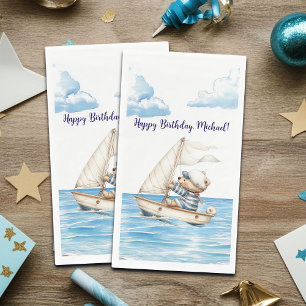 Serviette En Papier Sailor Teddy Bear Anniversaire