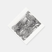 Serviette En Papier Saint Ambrose de Milan (Coin)