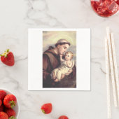 Serviette En Papier Saint Antoine de Padoue (En situation)