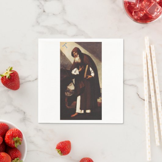 Serviette En Papier Saint Antoine l'abbé (En situation)