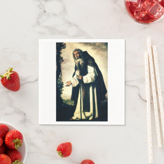 Serviette En Papier Saint Antoine l'Anchorite (En situation)