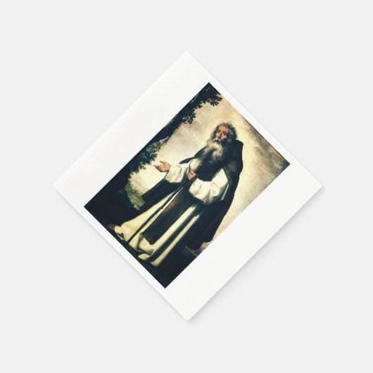 Serviette En Papier Saint Antoine l'Anchorite (Coin)