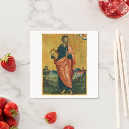 Serviette En Papier Saint Bartholomée l'icône orthodoxe apôtre (En situation)