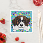 Serviette En Papier Saint-Bernard (En situation)