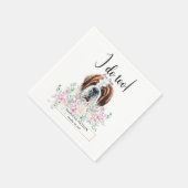 Serviette En Papier Saint Bernard Chien Mariage Cocktail Napkins (Coin)