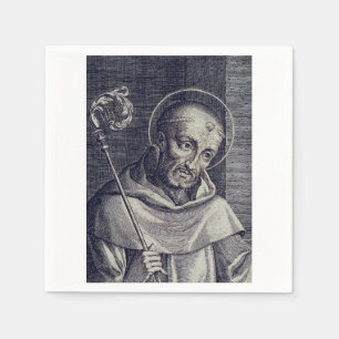 Serviette En Papier Saint Bernard de Clairvaux Docteur melliflu Art
